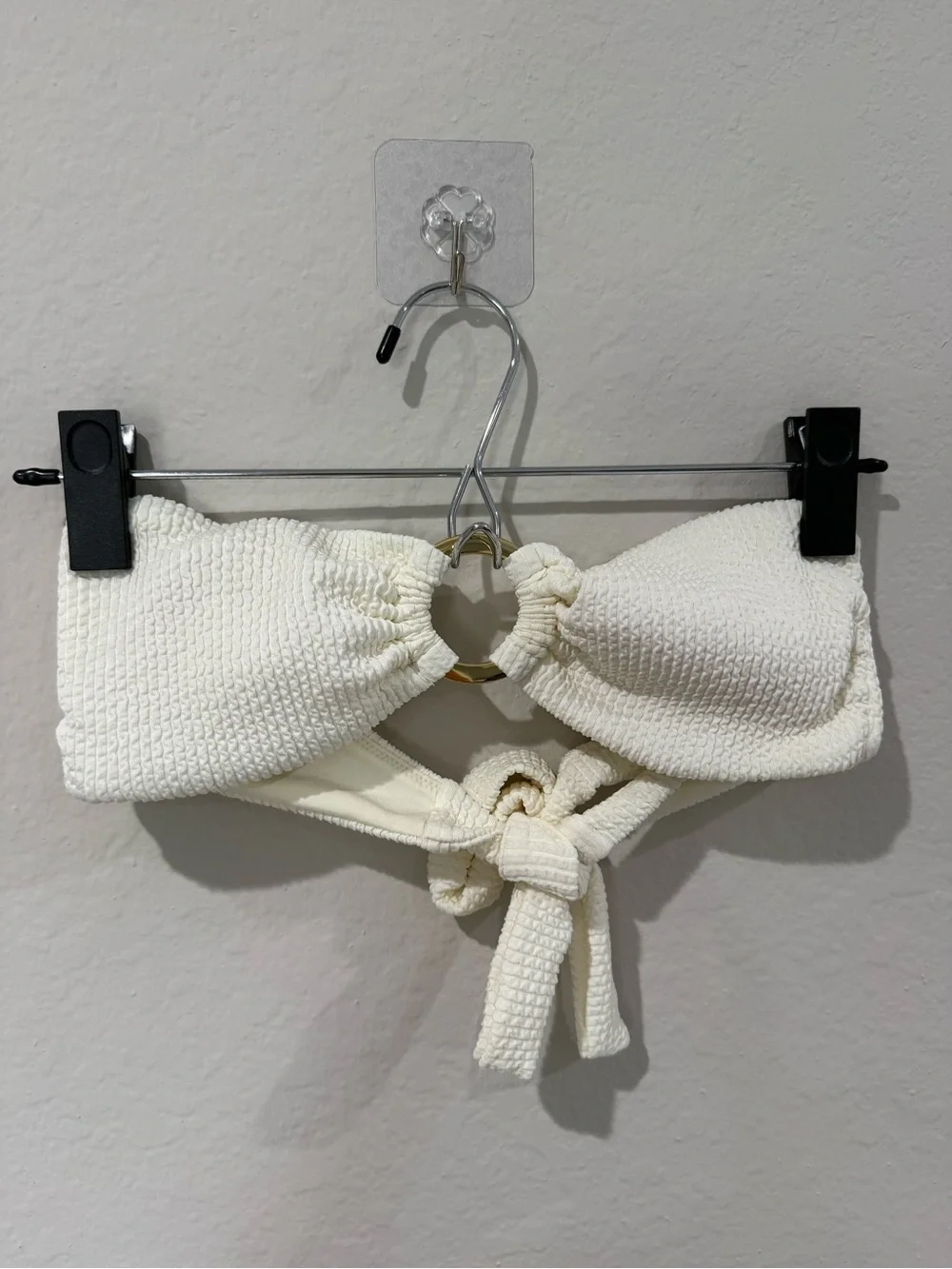 Monday Swimwear COSTA RICA Bikini Set - IVORY CRINKLE